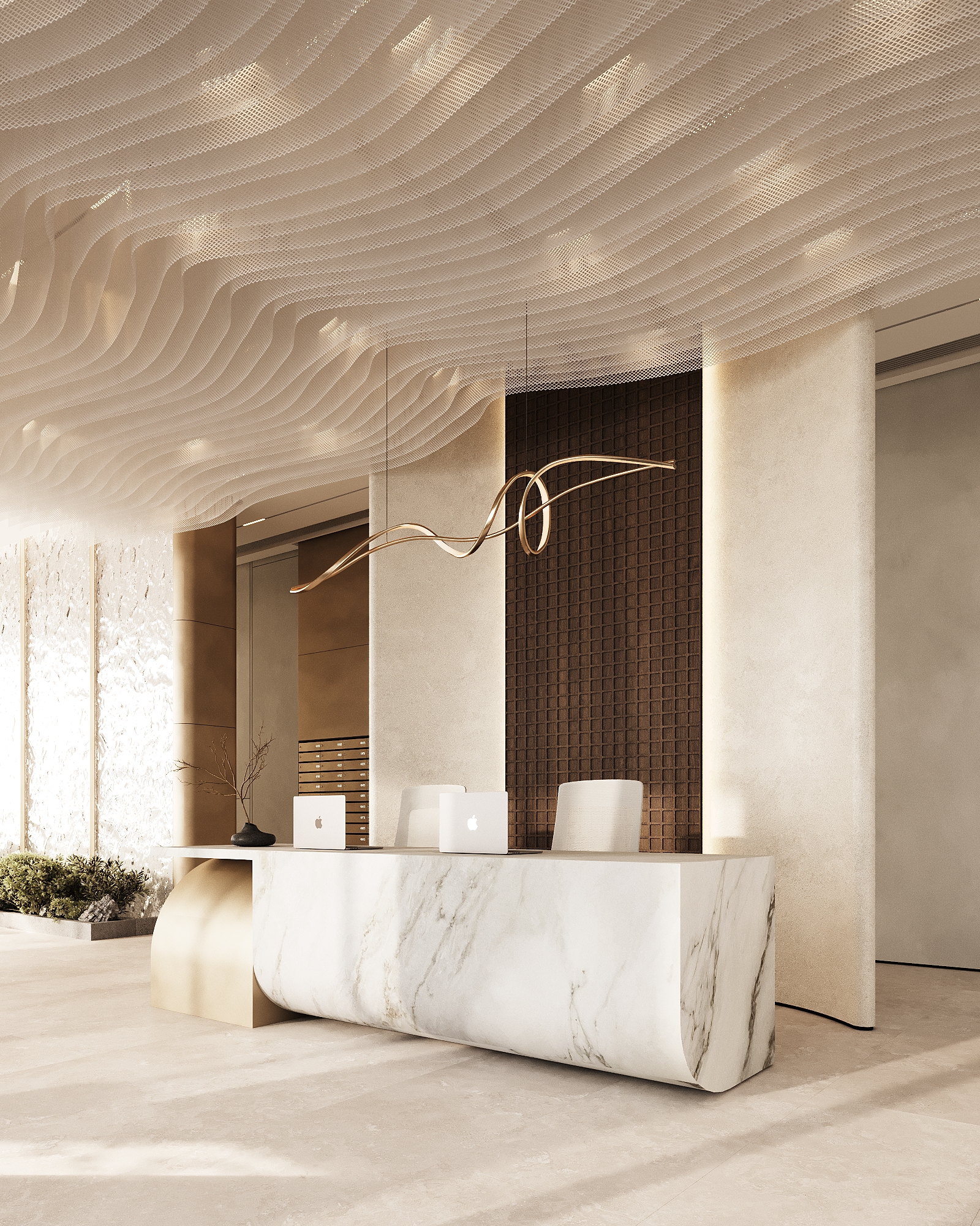 Lobby of rezidental complex-0