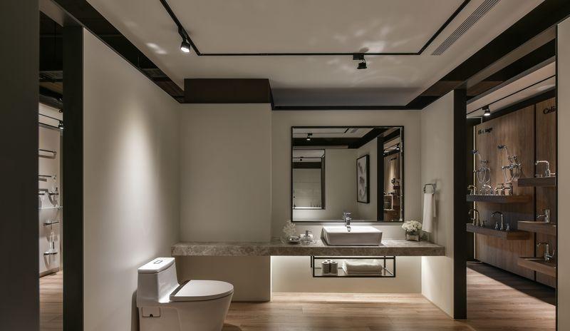 光影交织的水韵卫浴展示空间-7