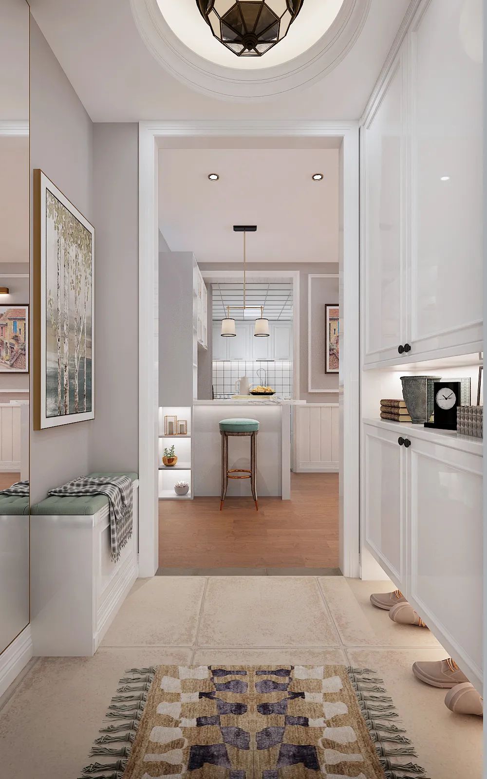 158㎡美式新家,温馨浪漫全家满意-10