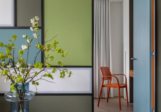 公寓室内设计“受蒙德里安启发”-157