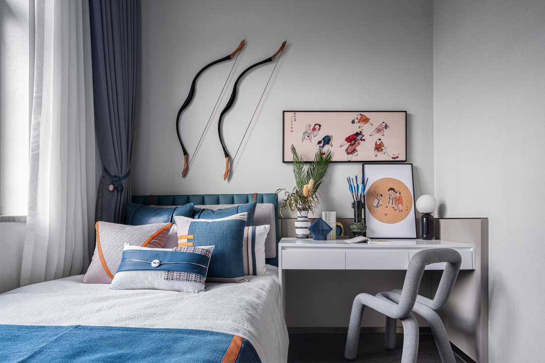 五矿铂海樾府 L 户型 · 盛唐古韵新中式空间设计丨中国营口丨FANST 泛思特设计-43