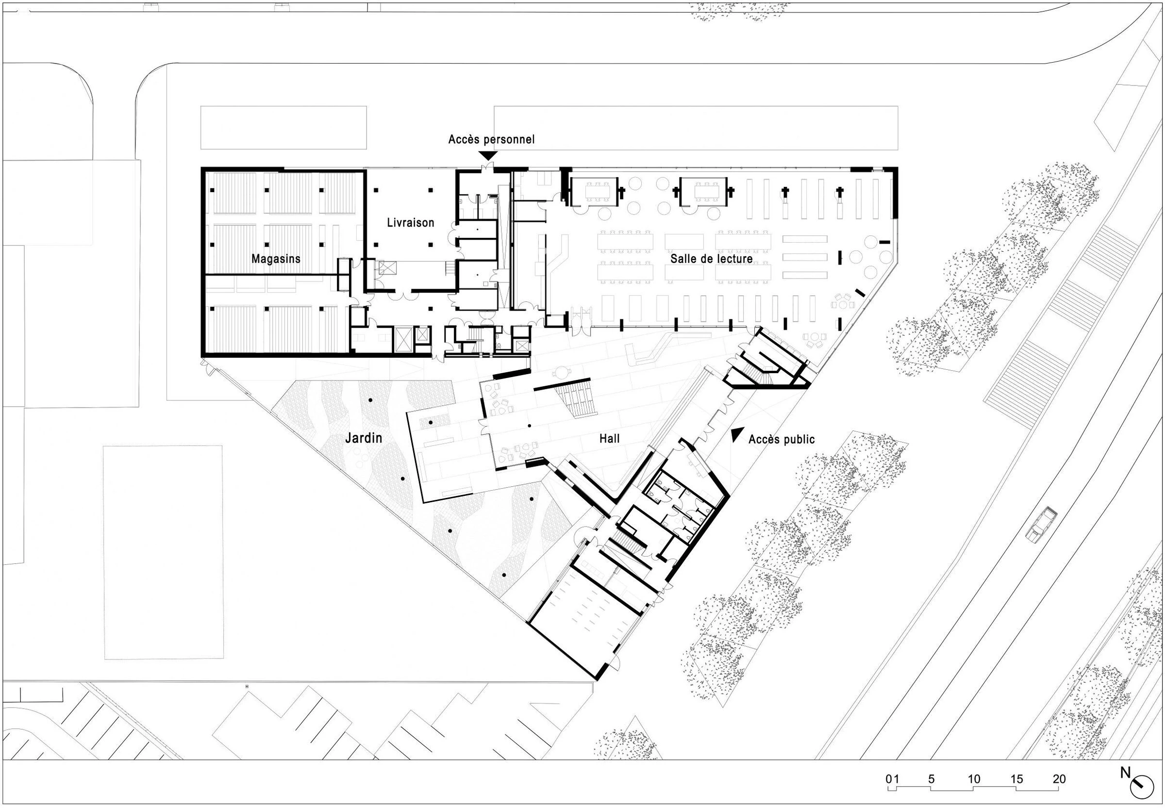 当代国际资源图书馆丨法国巴黎丨Bruno Gaudin Architectes-22