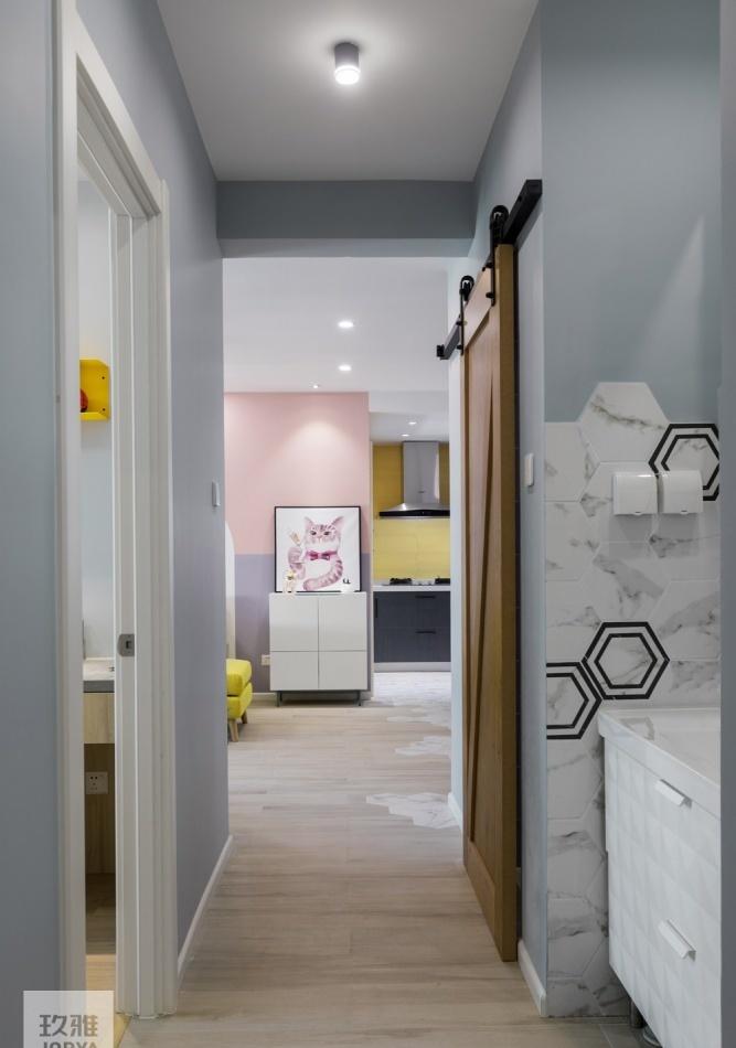 马卡龙色系的甜蜜空间-63