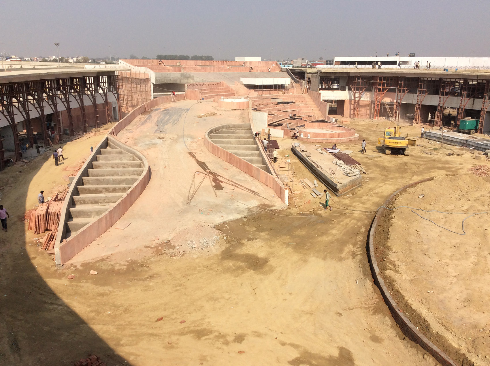 印度红拱螺旋城市市集-Avadh Shilpgram / Archohm Consults-75