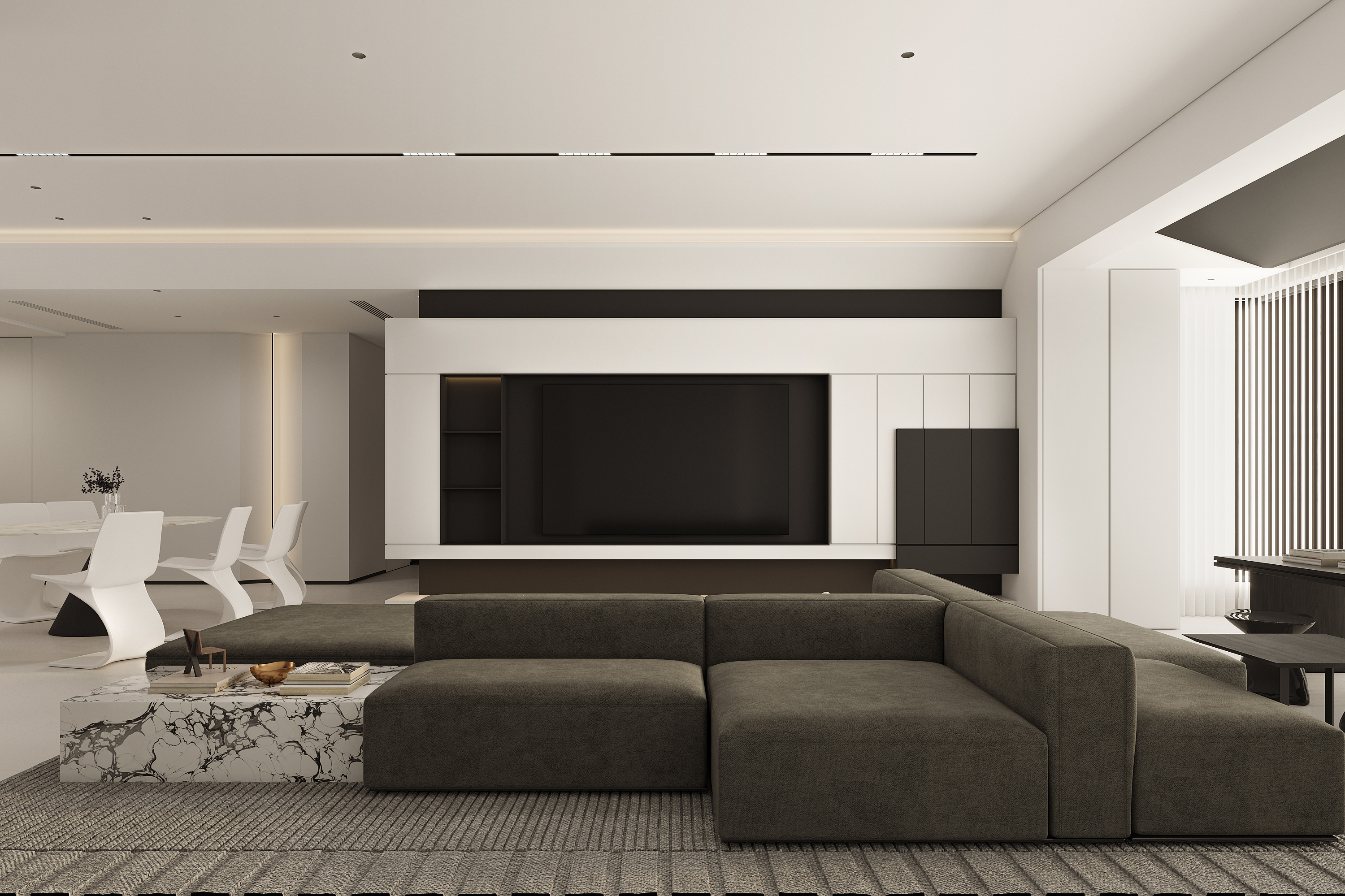 Corona渲染作品┃现代极简-0