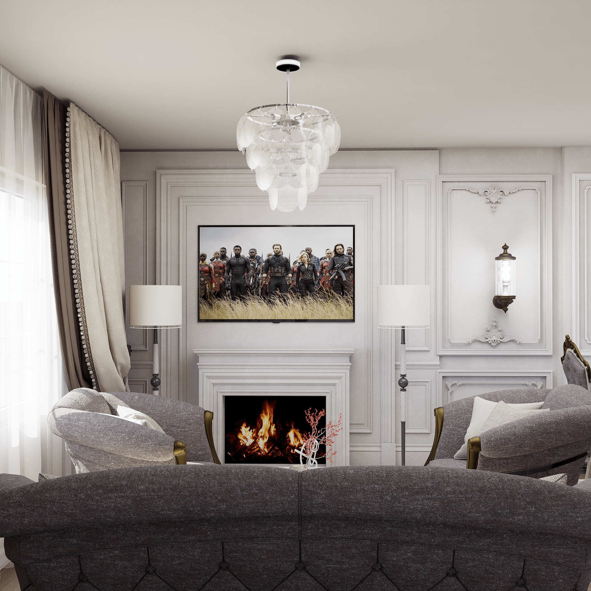 Dining Room Interior Design | 3ds Max + Corona-7