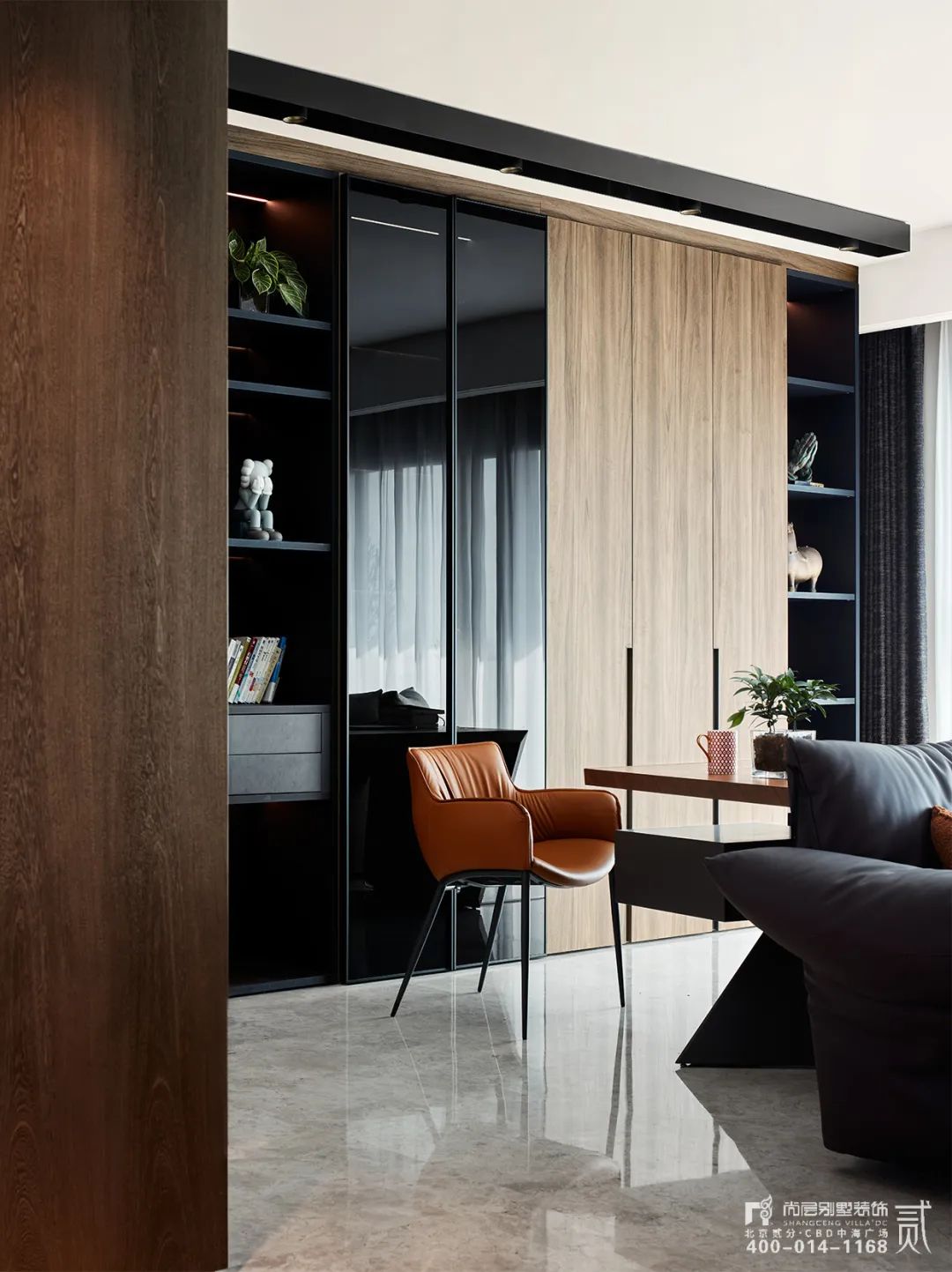 金茂府 x 尚层作品 | 208㎡软装设计，材质与色彩的灵魂碰撞，还原生活质感！-12