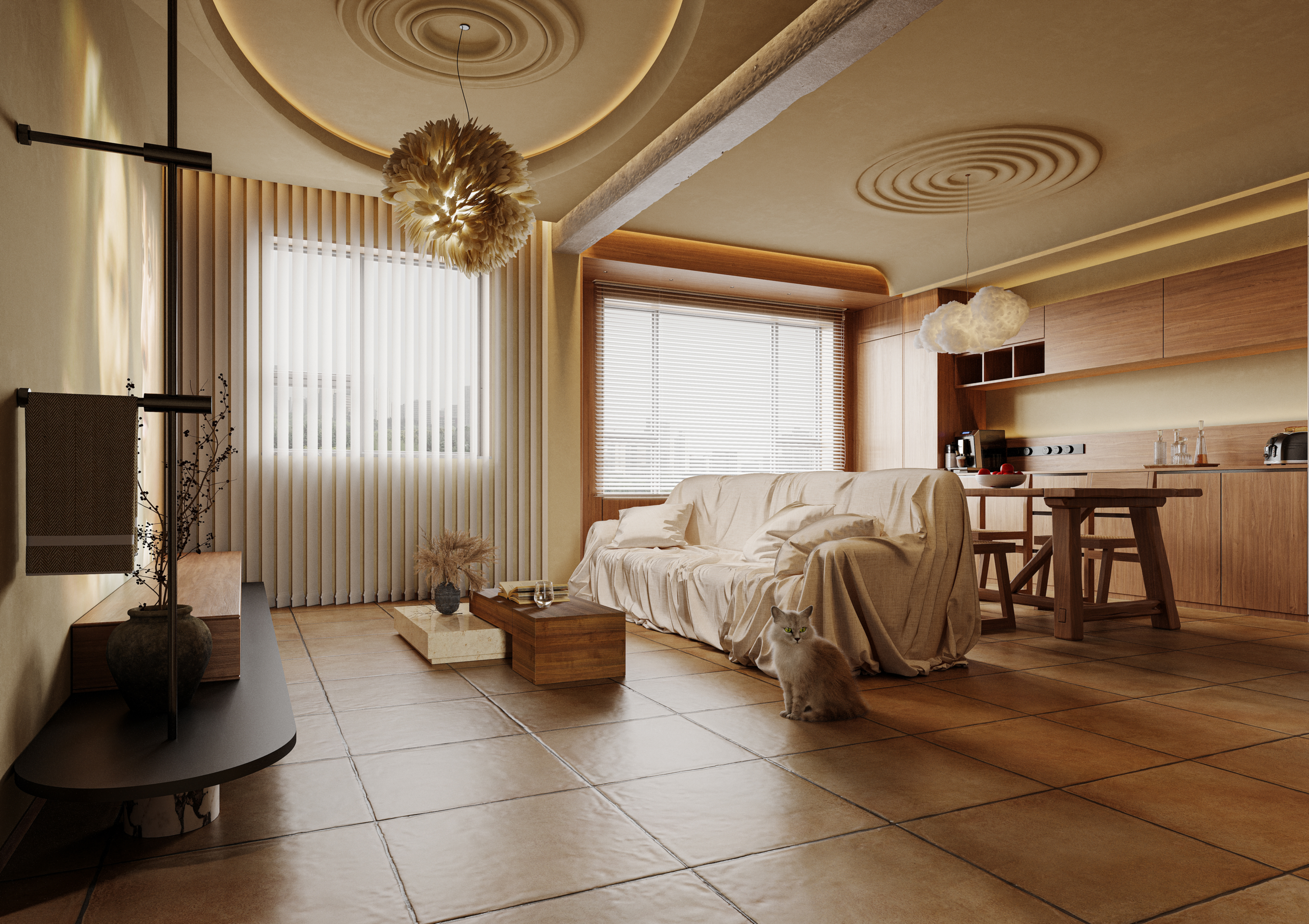 客餐厅，这还不复古吗？-1