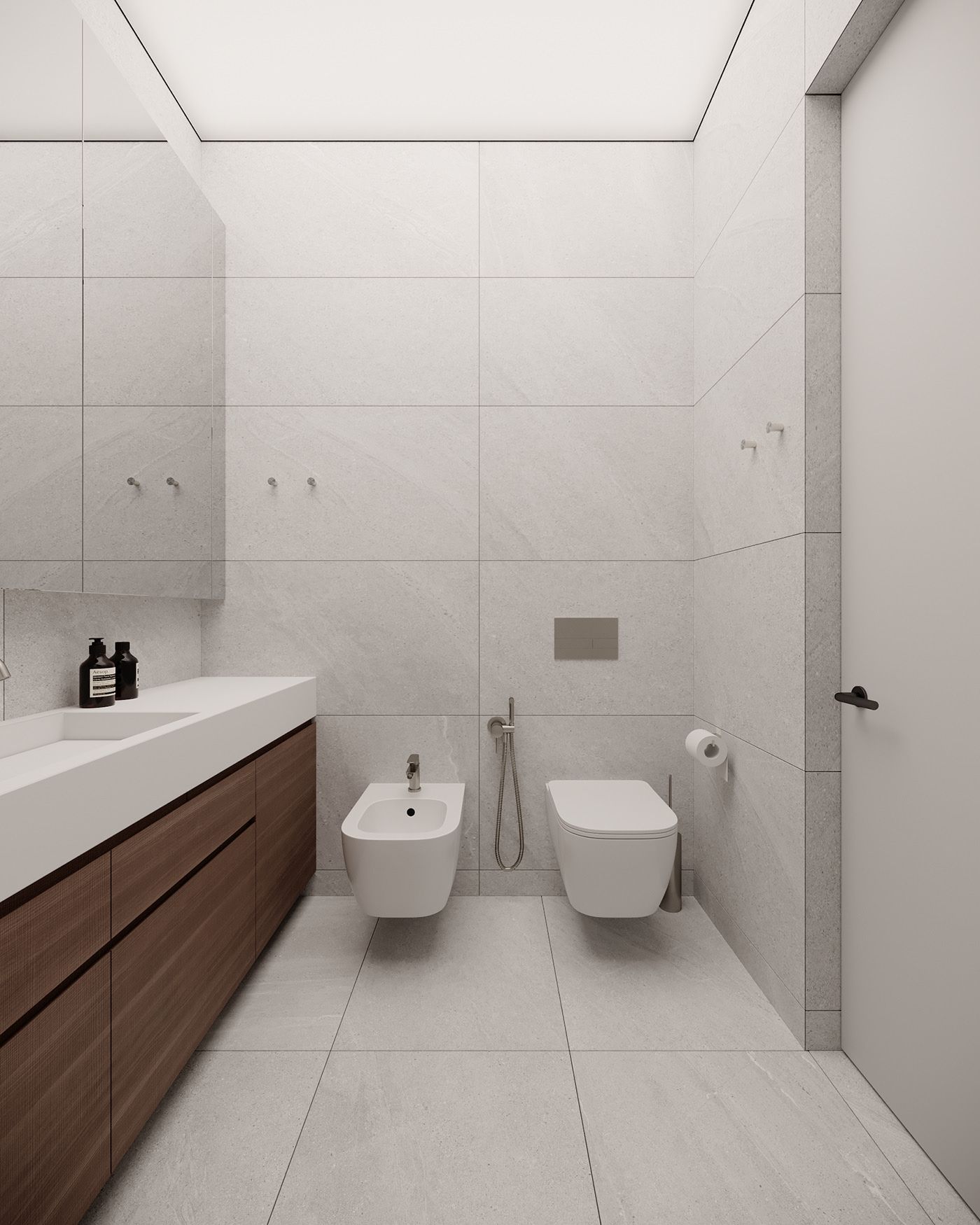 胡桃木灰调空间-39