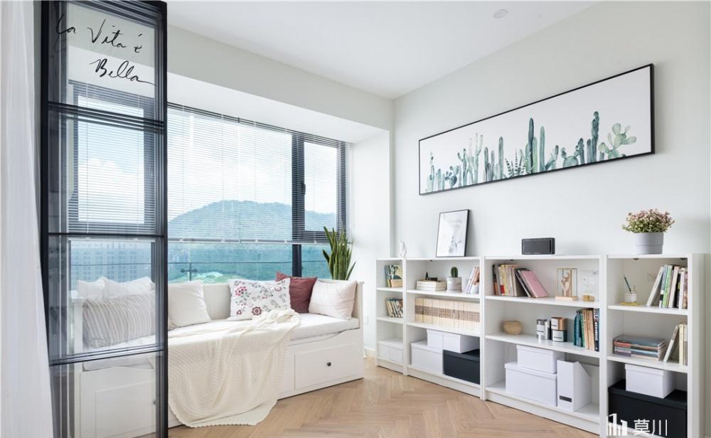 莫川设计丨平层北欧风 | 简约黑白灰,致敬悠闲生活-15