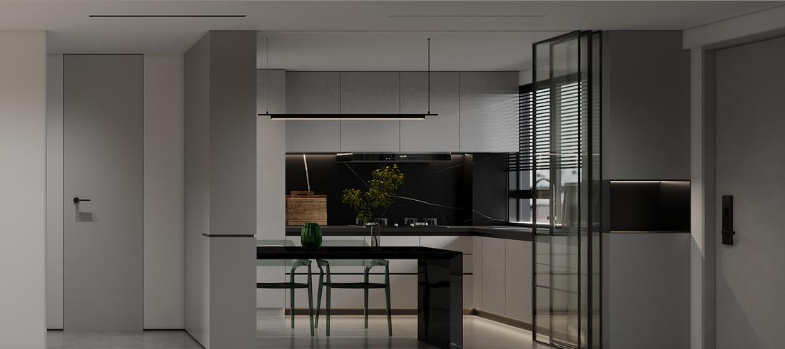 设计师施元海丨别墅丨TEAM-CSID-灰白印象【精要主义】-5