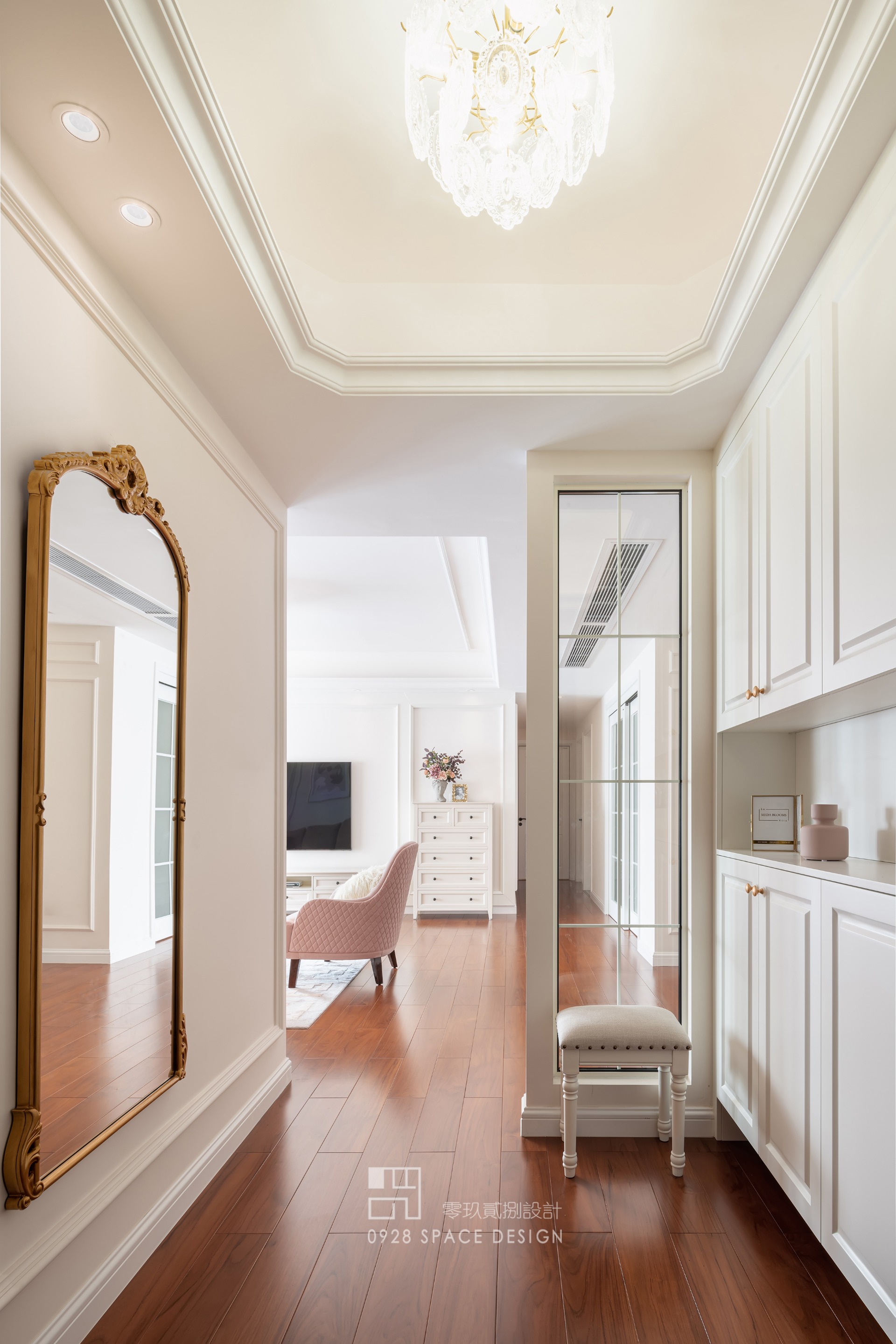 180㎡美式温馨杏粉空间-8