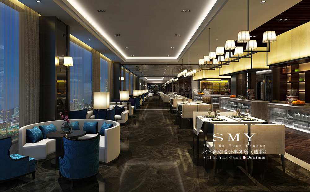 乐山酒店设计，乐山酒店装修设计案例-水木源创设计-11