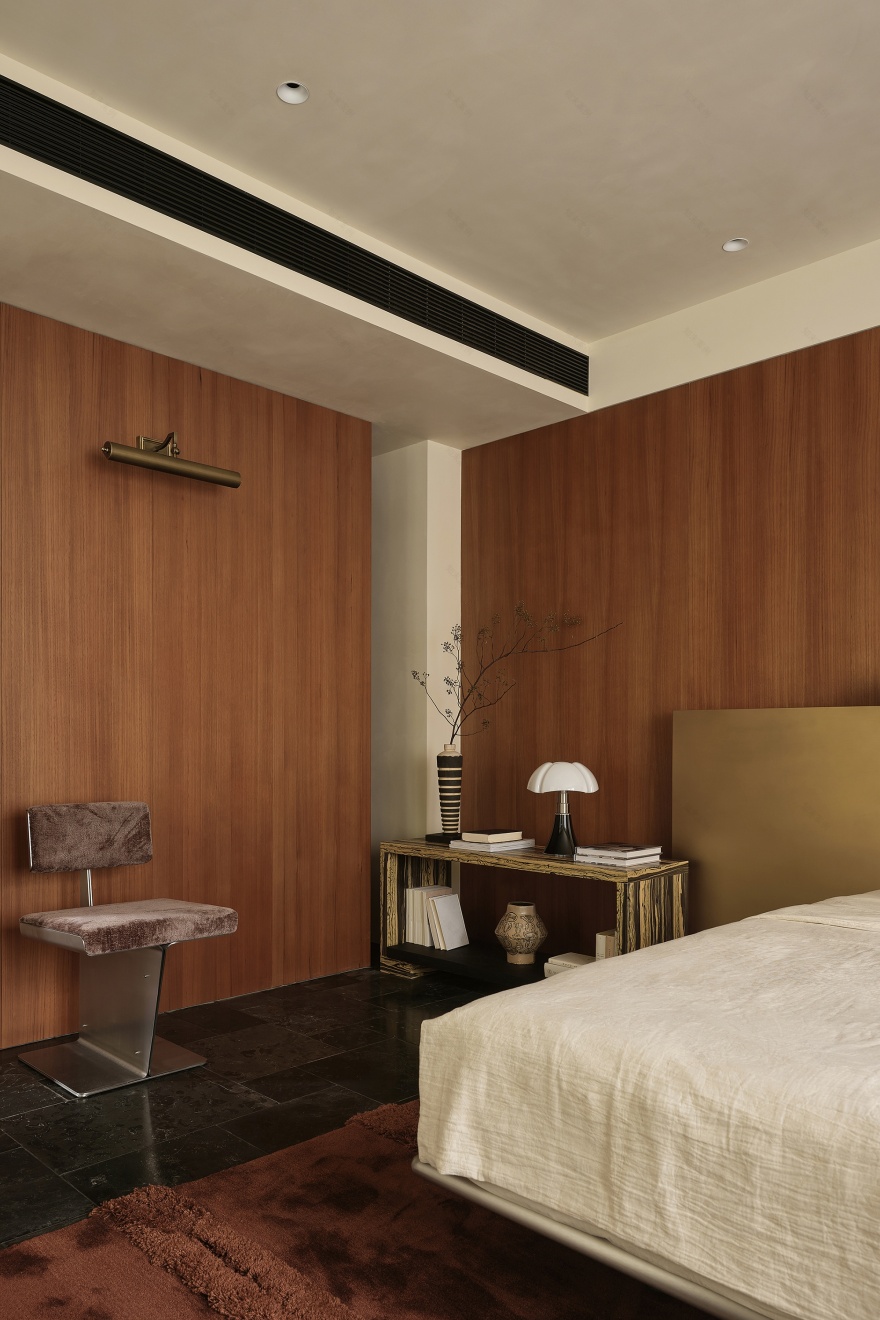 杭州翡翠城大平层“老钱风”设计丨中国杭州丨有斯设计-22