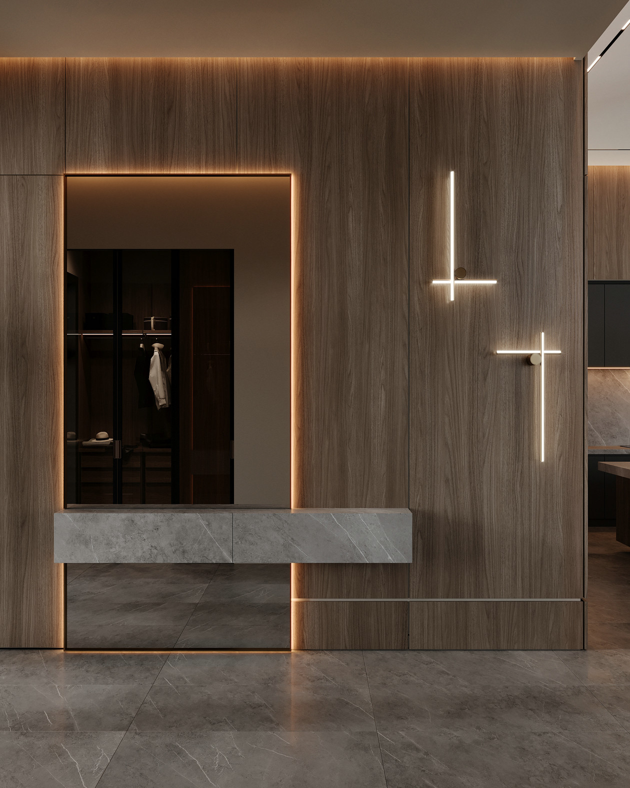 原木与灰色 打造出家居时尚美学-0