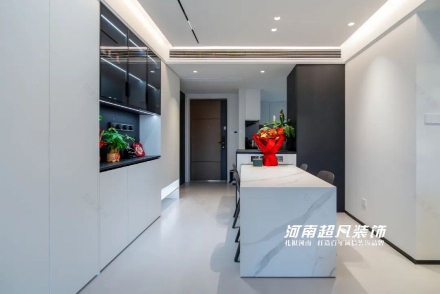 完工首发丨金水区美盛教育港湾,110平黑白灰极简风,色彩纯粹层次丰富-118