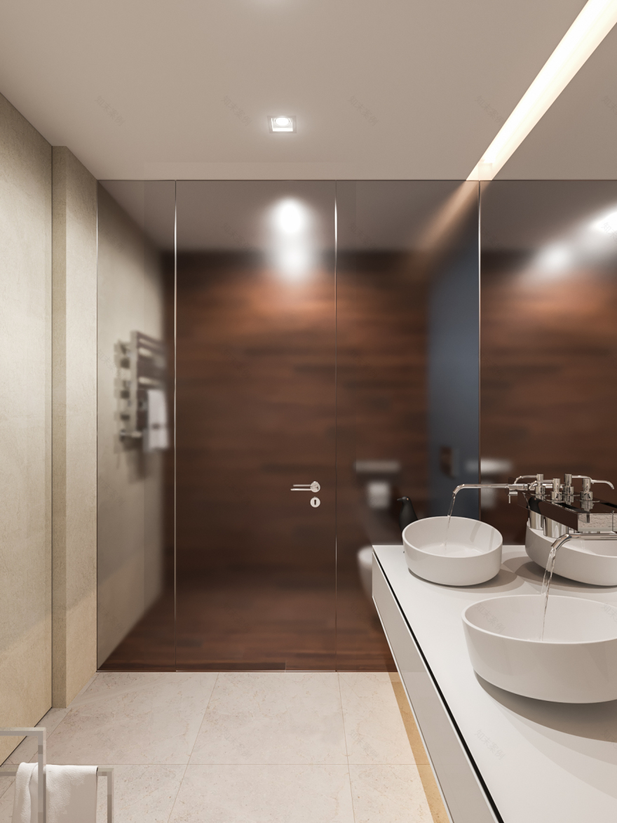 莫斯科顶层公寓,简约奢华的空间艺术-13