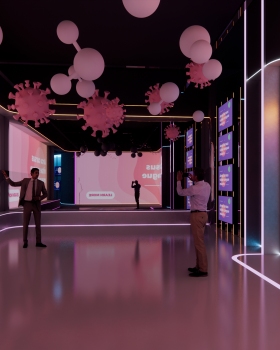 Metaverse Science and technology exhibition hall