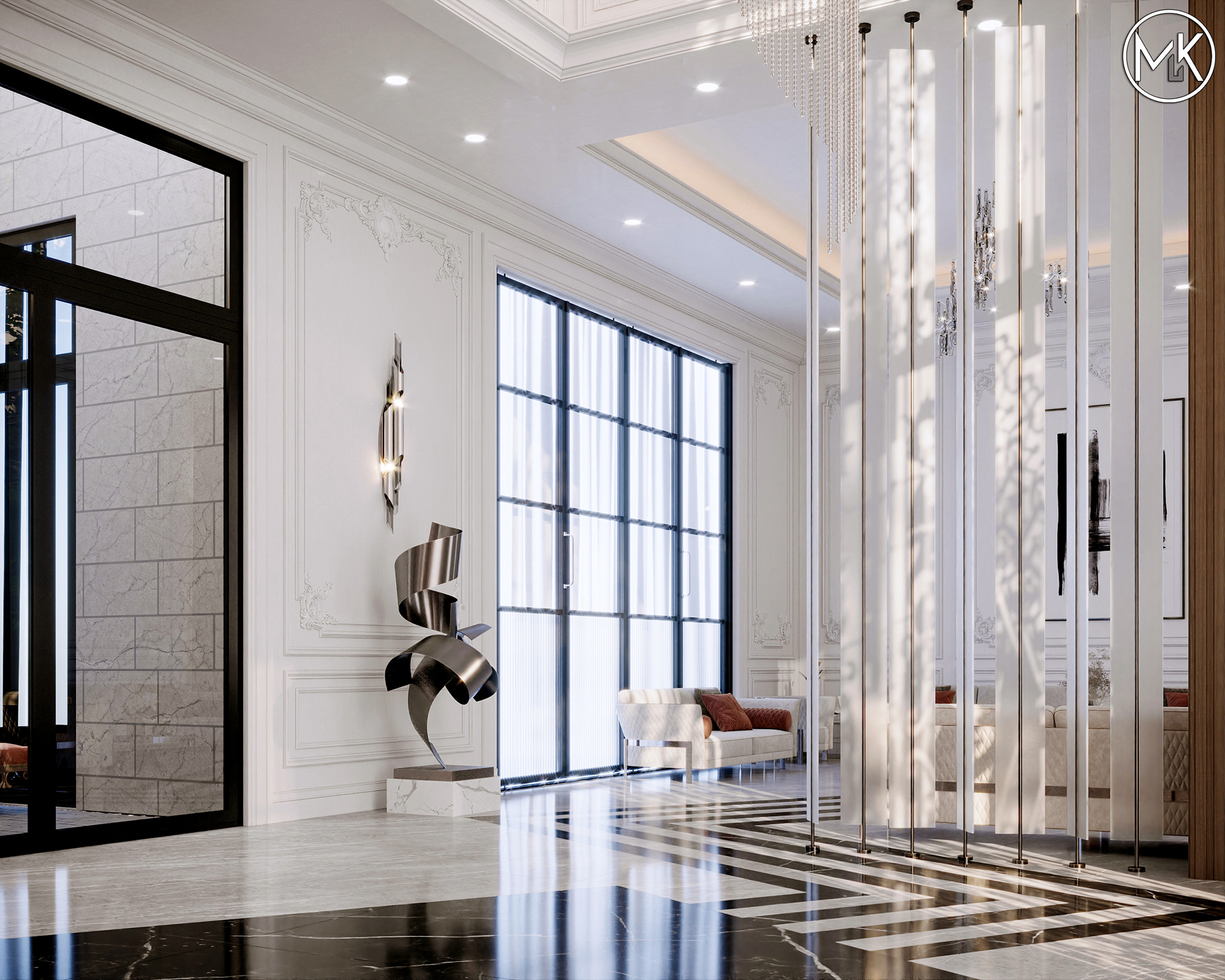 新古典别墅设计丨卡塔尔多哈丨Muhamed Khaled-13