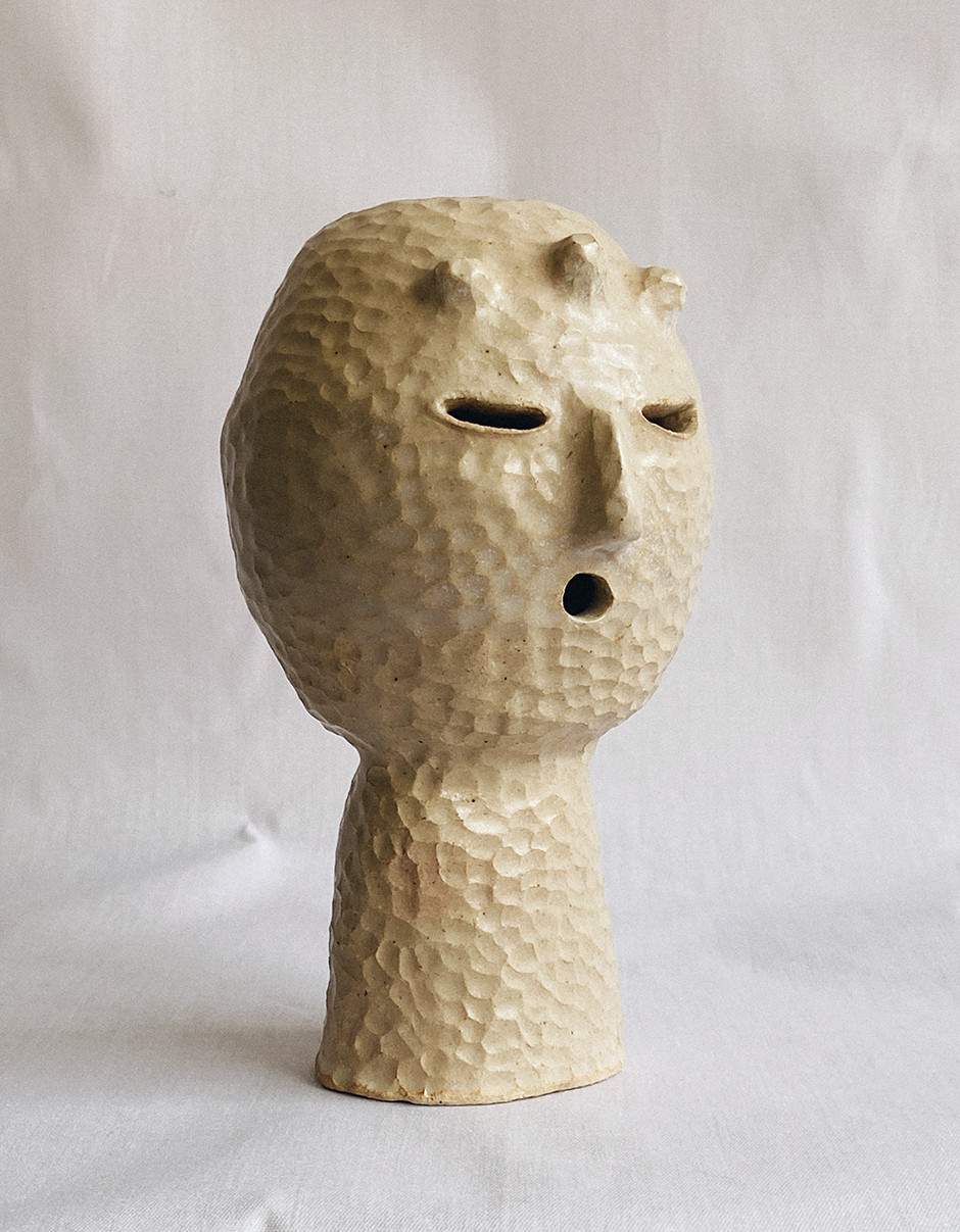开普敦陶瓷师制作皱纹的花瓶和黏土面-9
