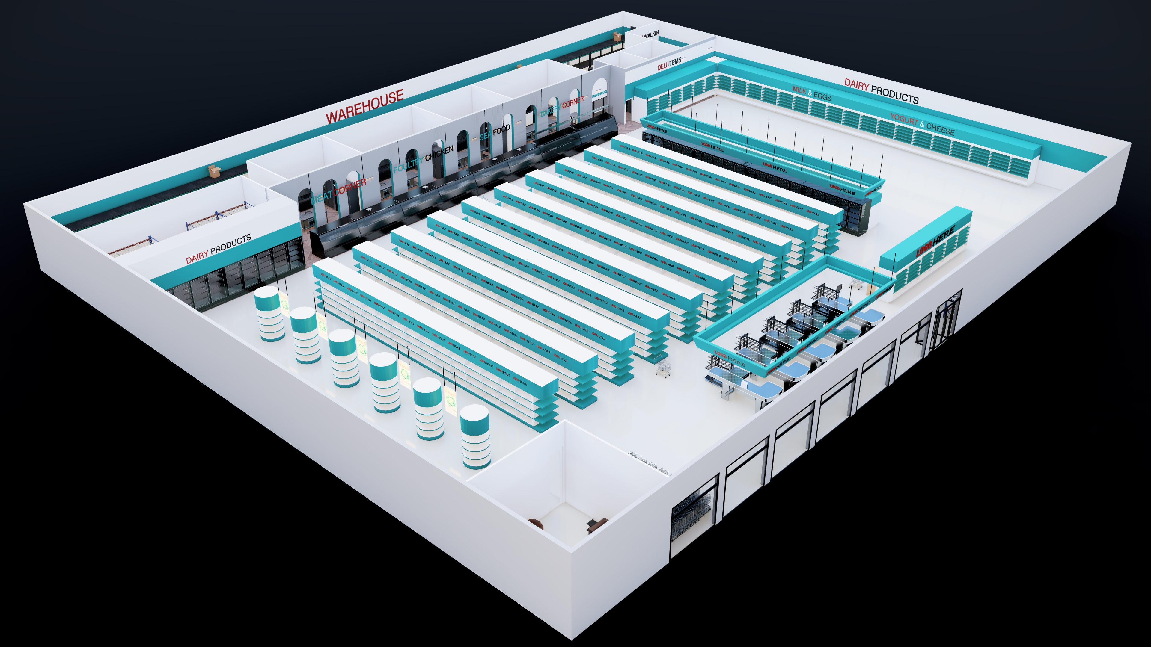 DIY store or super market design-4