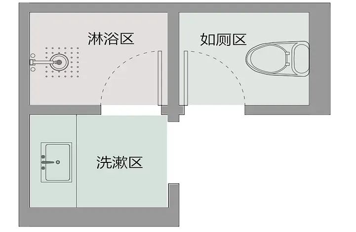 小卫生间大智慧 · 干湿分离设计解析丨山水家居-16