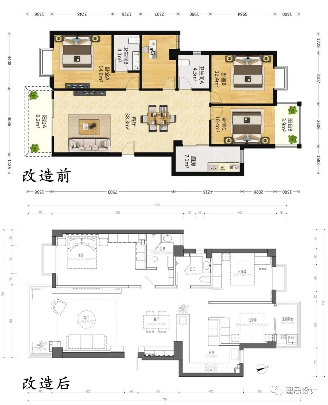 厦门 119㎡现代简约家，复古风与多场景共享空间-26