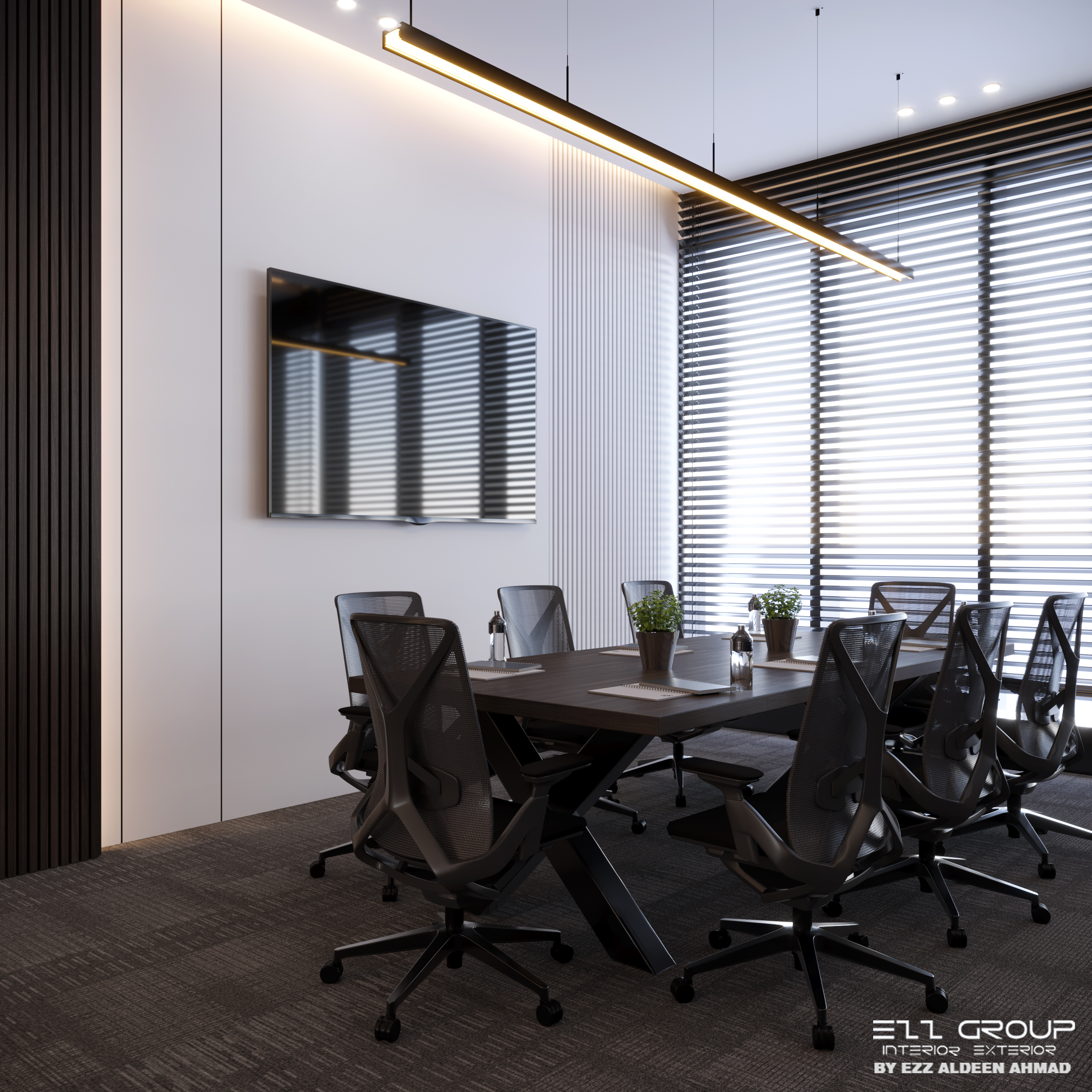 现代办公室内饰-5