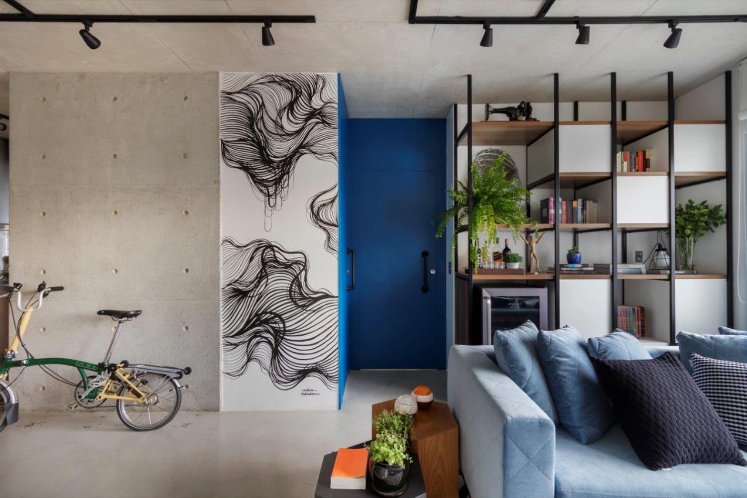 巴西 Vila Olímpia 公寓 | 色彩斑斓的温馨之家-2