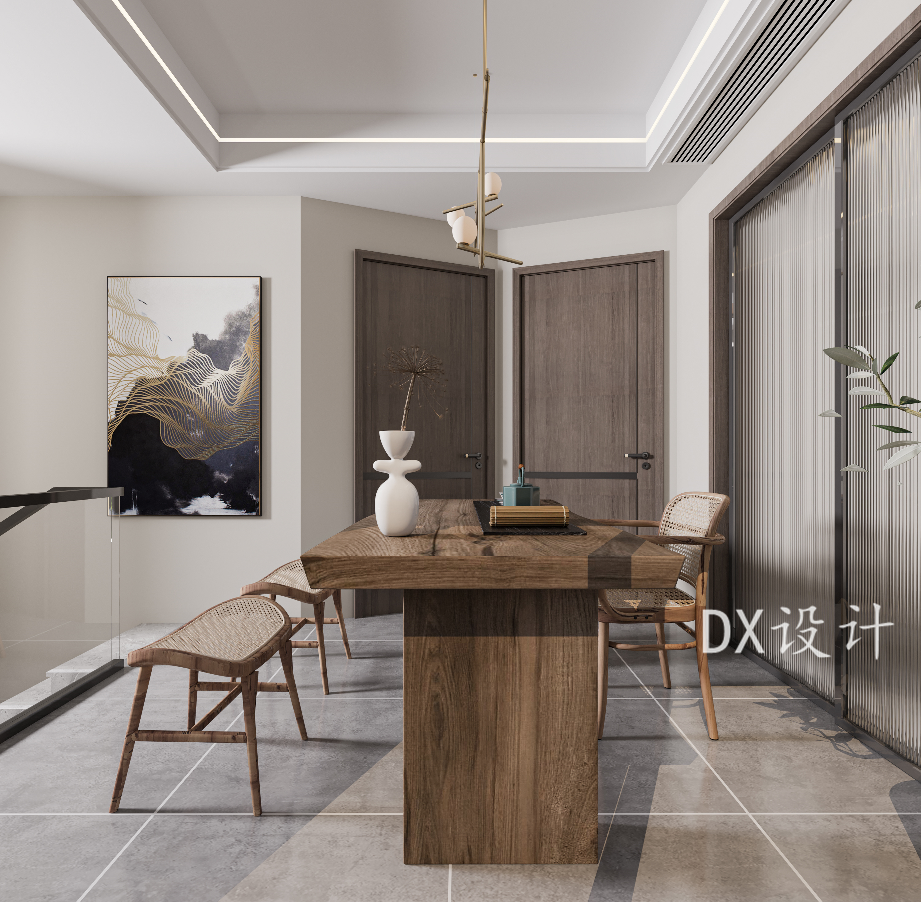 现代简约客餐厅设计合集丨原创作品-10