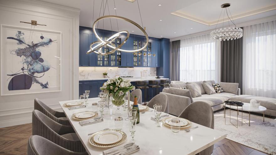 豪华公寓室内装修-7