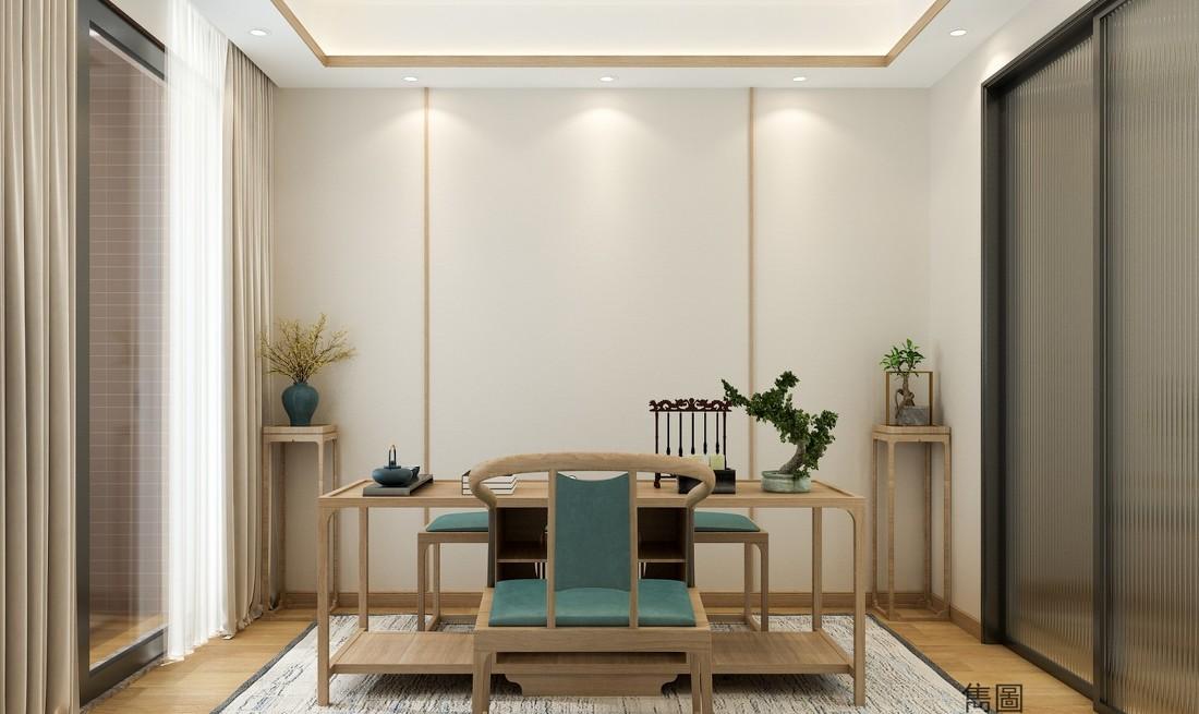 现代中式家居,拆墙扩容空间,原木与玻璃的通透之美-32