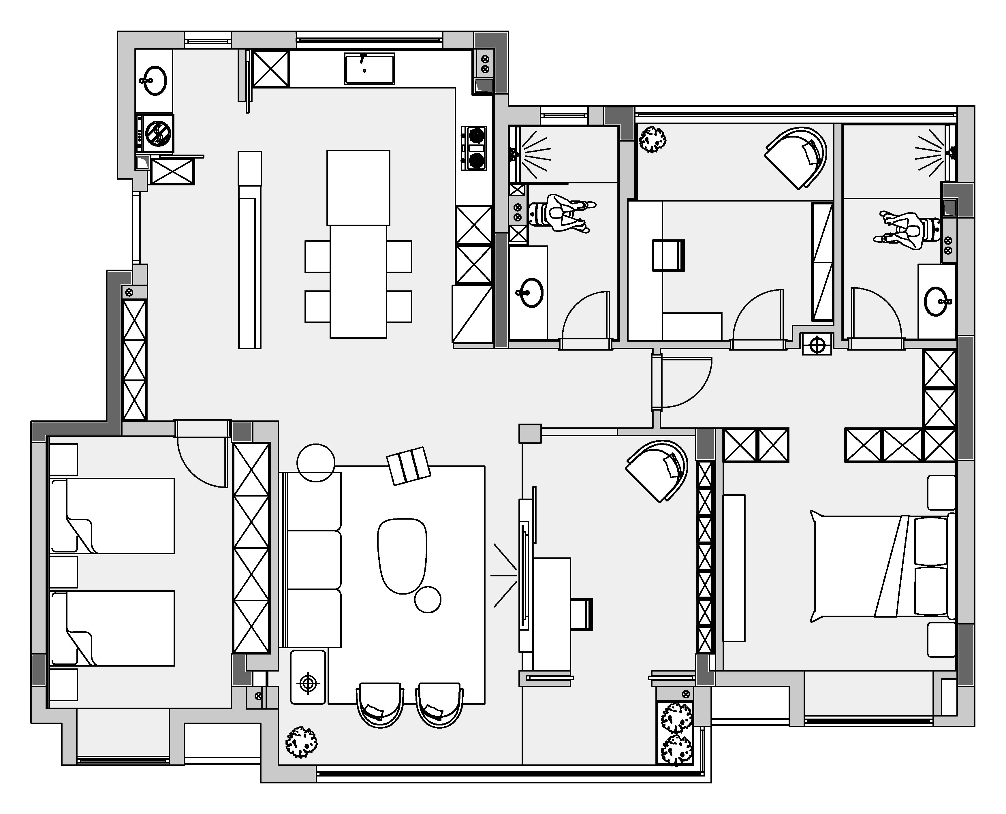 一人,两狗,三餐,四季丨武汉咫尺空间设计-13