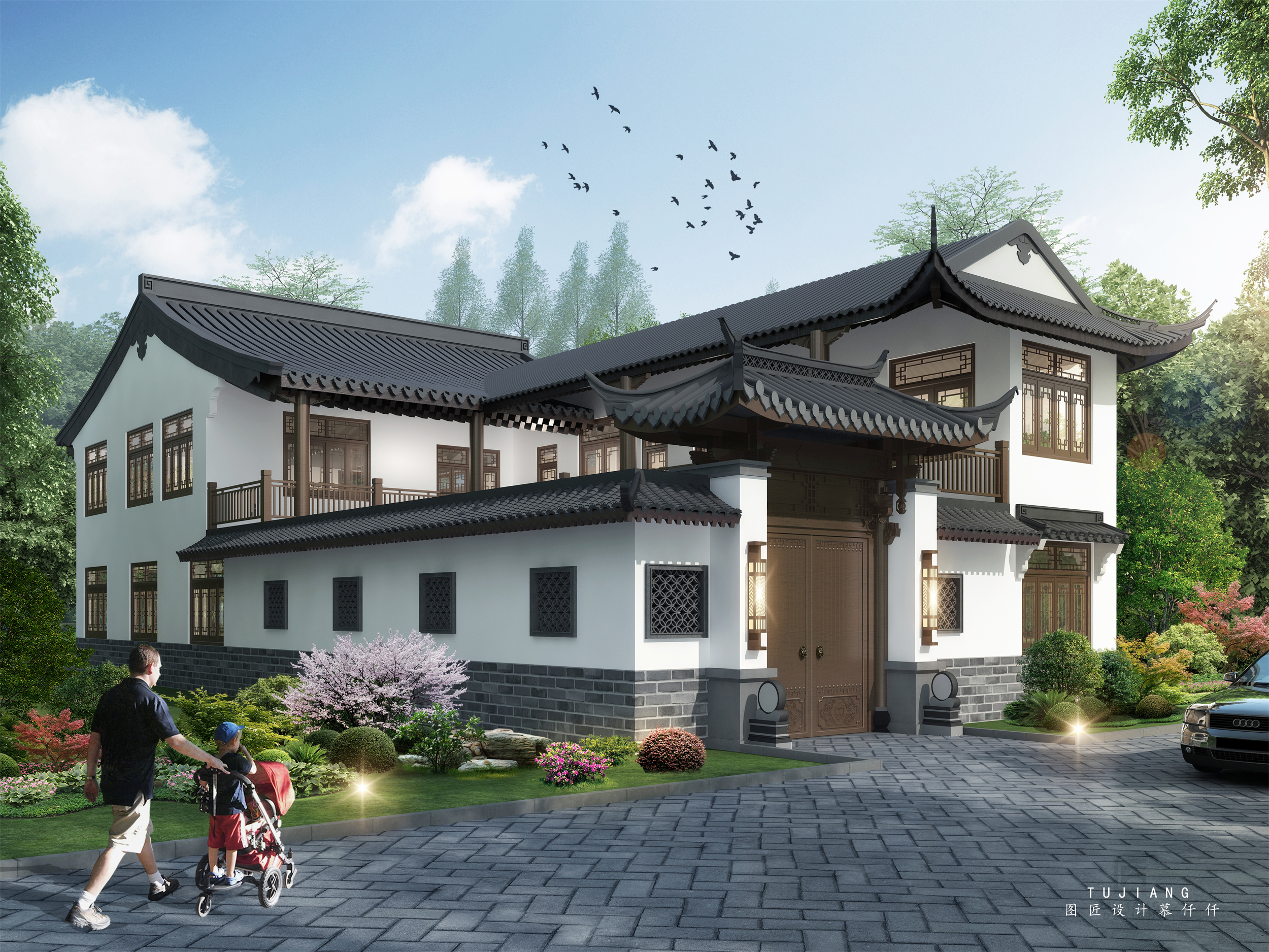 古风建筑外立面案例分享-0