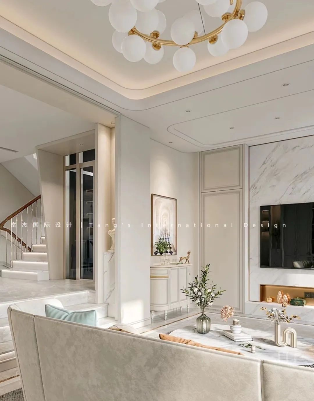 南京云栖山庄 320㎡轻法式大宅丨中国南京丨堂杰国际设计-20