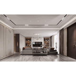 祥生·国玥公馆 法式轻奢现代空间设计丨璀璨空间设计事务所-1