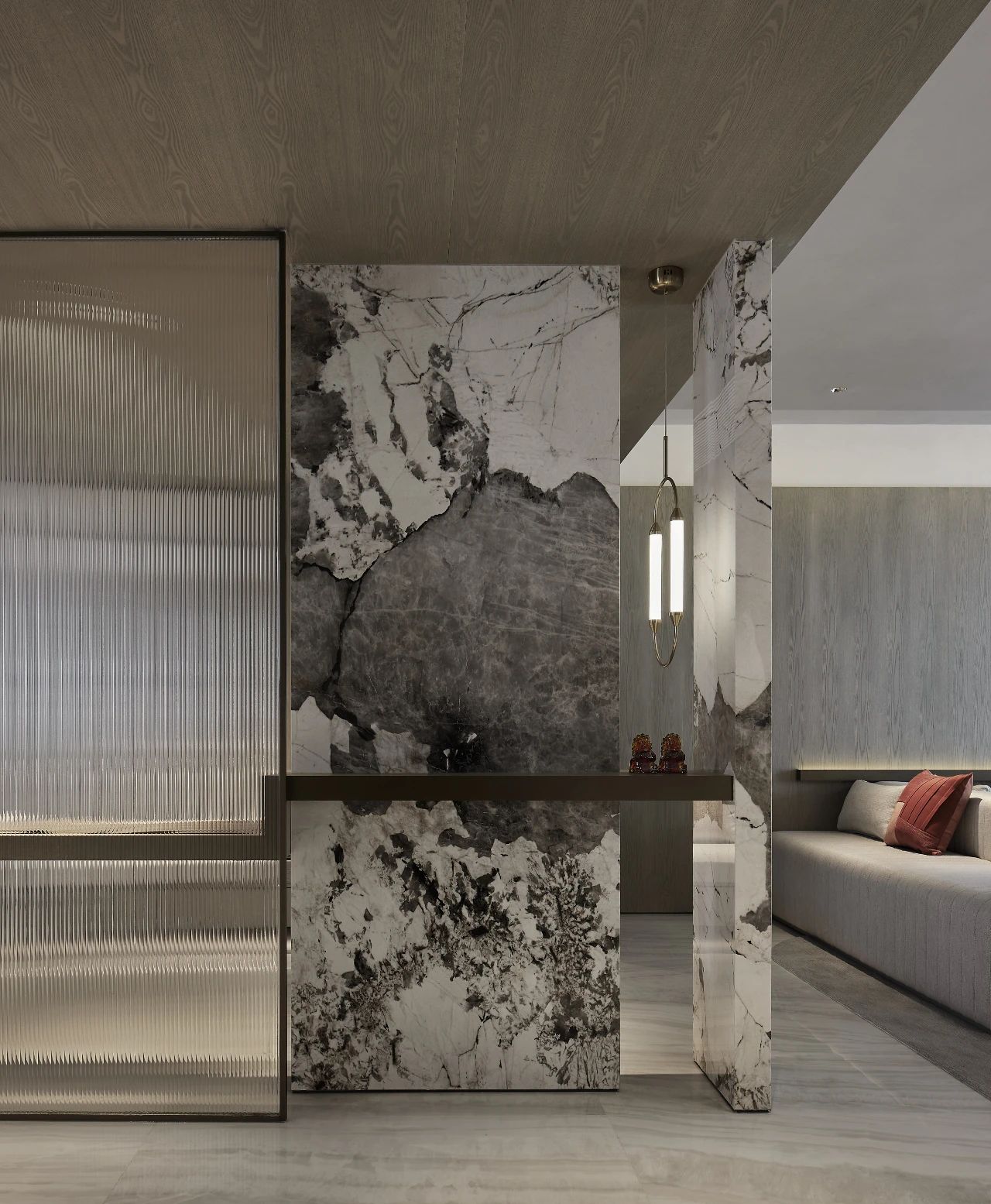 枫华金明府 156㎡极简宋风样板间丨中国开封丨上海筑详建筑装饰设计有限公司-11