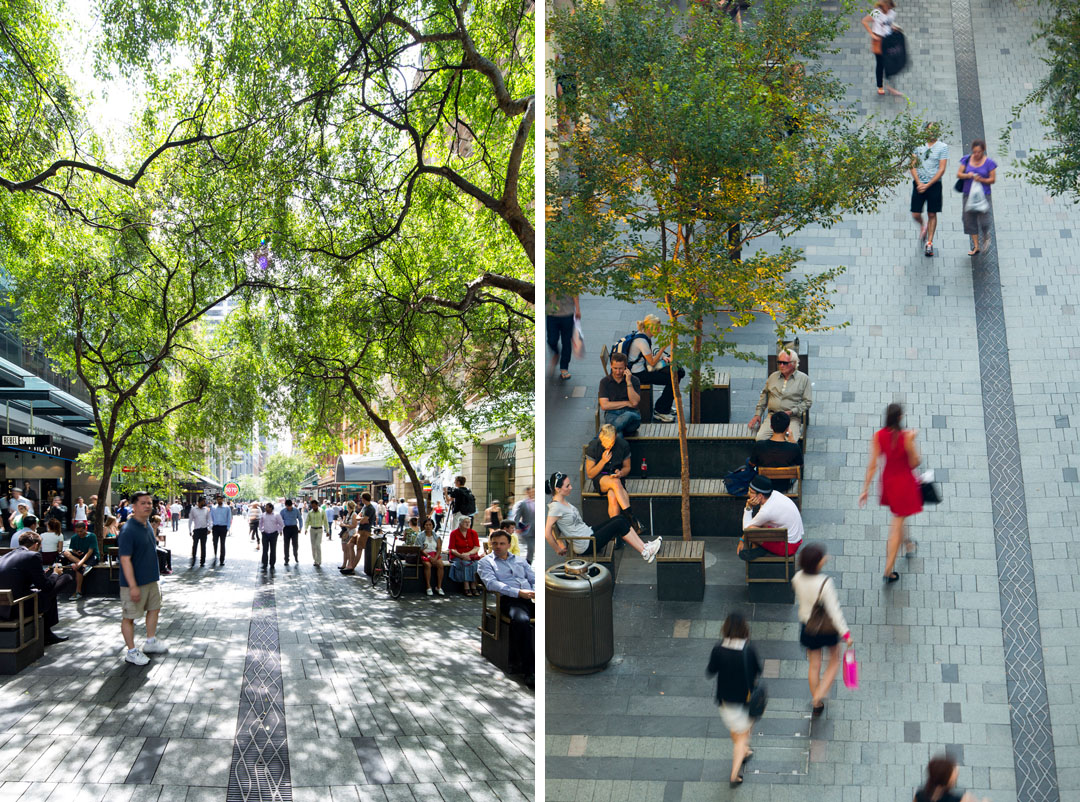 悉尼皮特街购物中心商业内街,Tony Caro Architecture-2