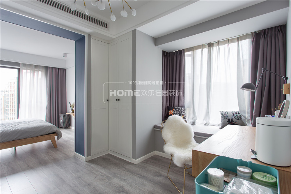 北欧风情的神秘孔雀蓝 | 成都时光俊园 2 室 2 厅 1 卫 1 厨案例解析-75