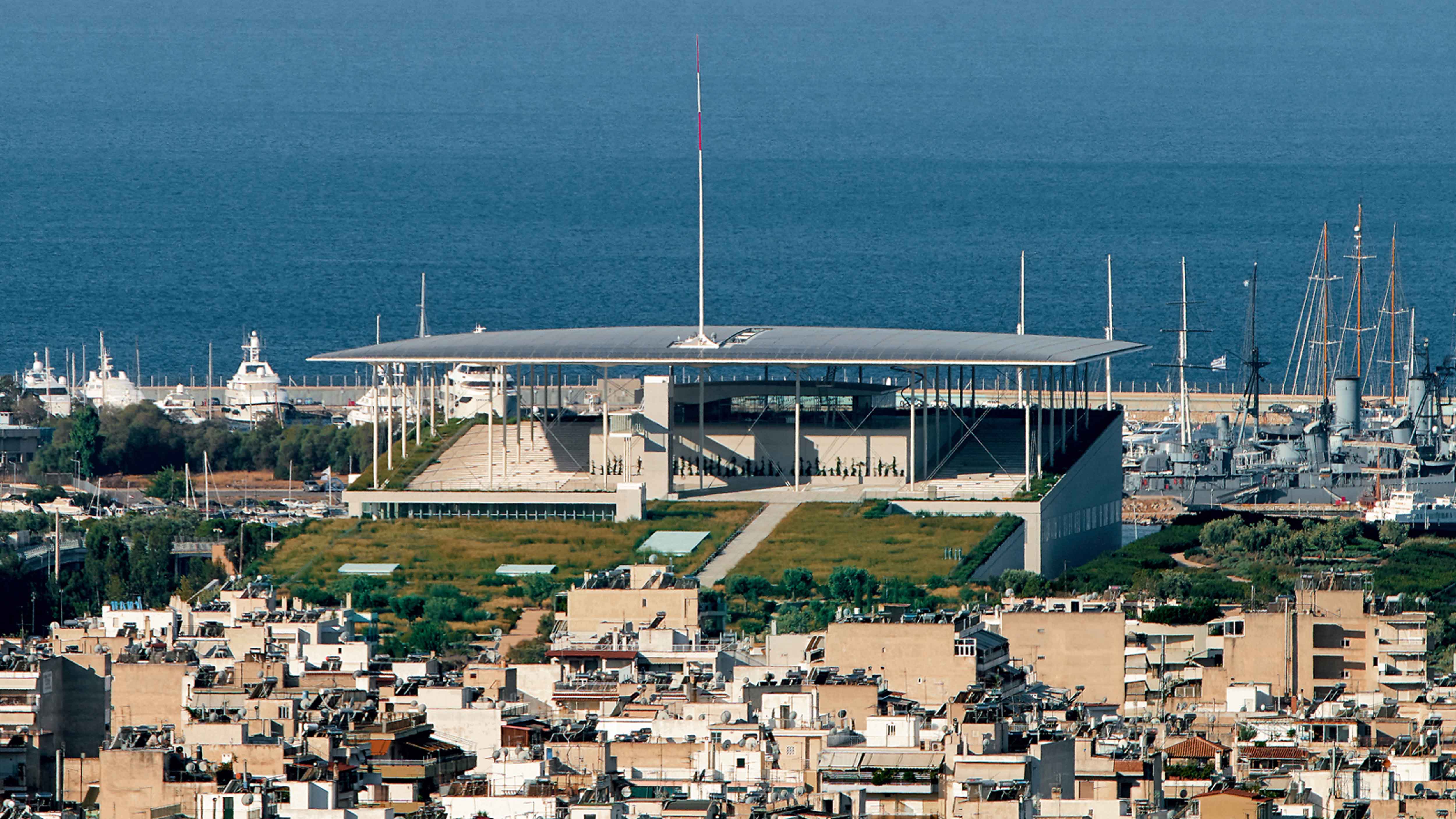 希腊雅典 Stavros Niarchos 文化中心 | 绿色环保的现代建筑杰作-0