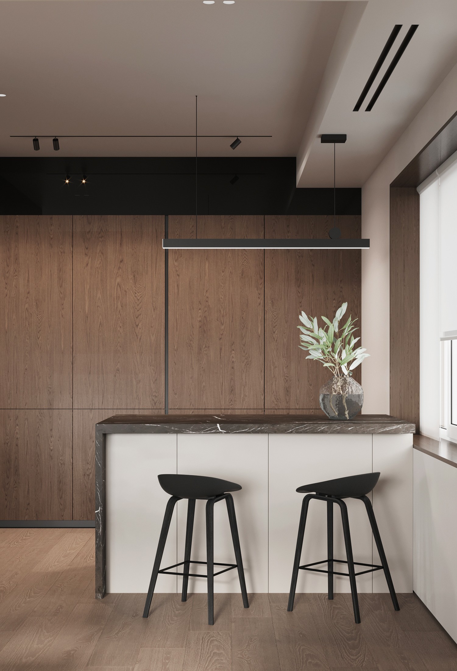 现代复式空间设计，温润质朴！-9