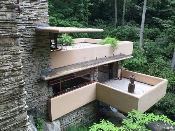 赖特“流水别墅” | 有机建筑的典范-12