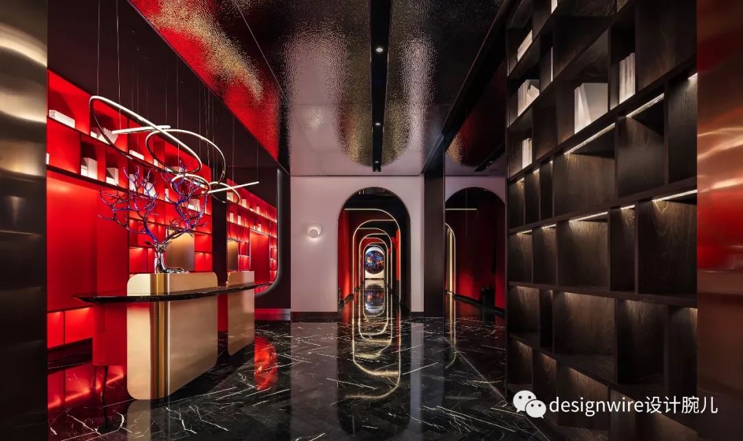 曾建龙打造花禾牛浦东店 | 红艳空间里的美学盛宴-8