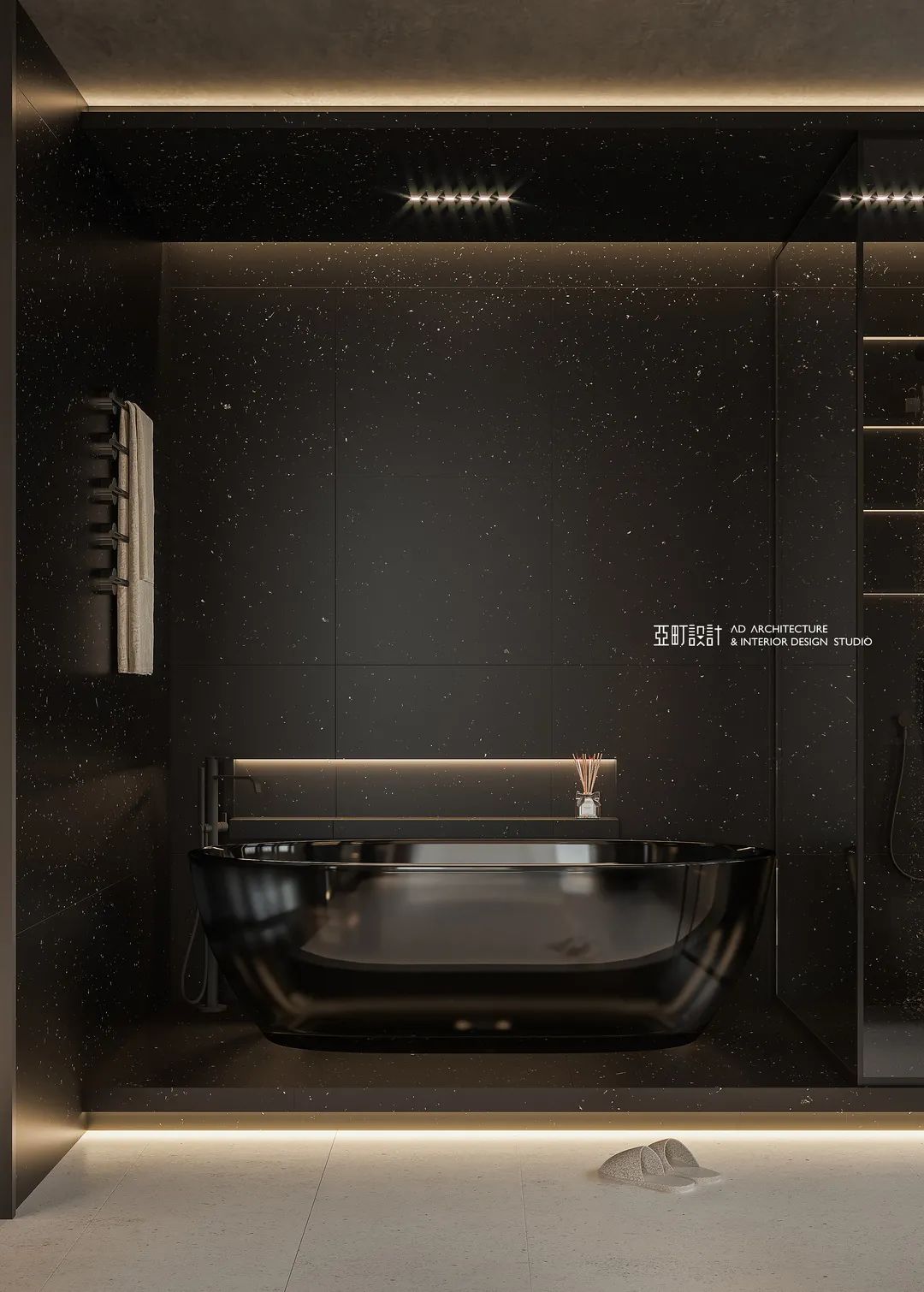 黑白灰的魅影之家 · 爵世名邸的现代艺术设计丨亚町设计-46