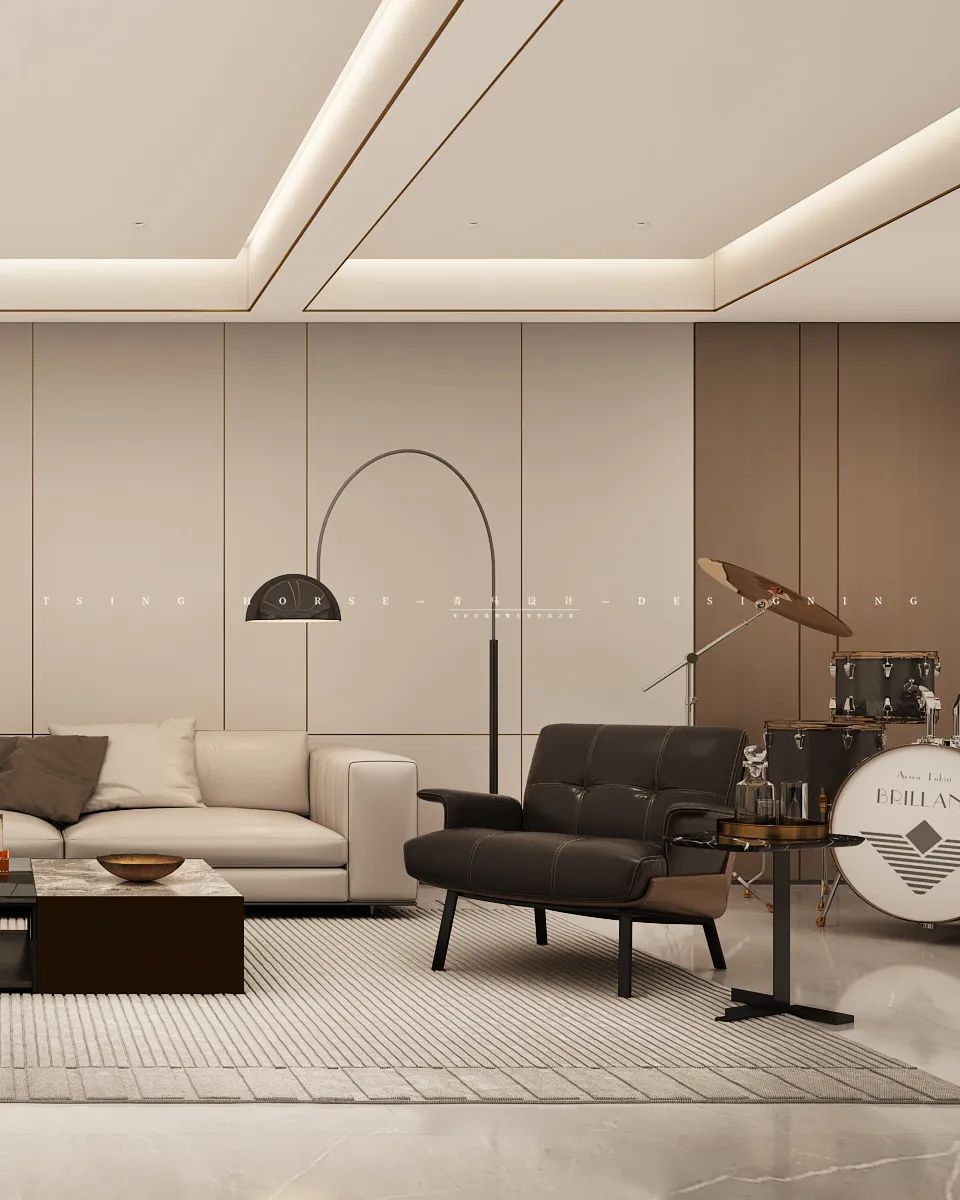 绿地国际生态城意式轻奢别墅丨陈哲梧设计团队-37