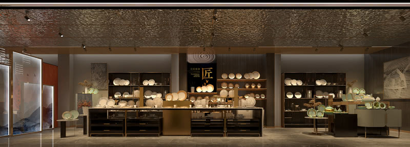 广东潮州新南湖骨瓷展厅-4