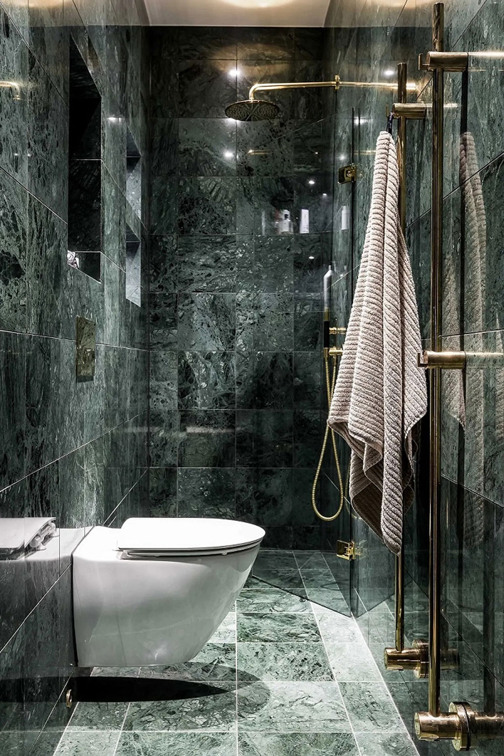 瑞典公寓的巴黎风尚与黑色厨房-19