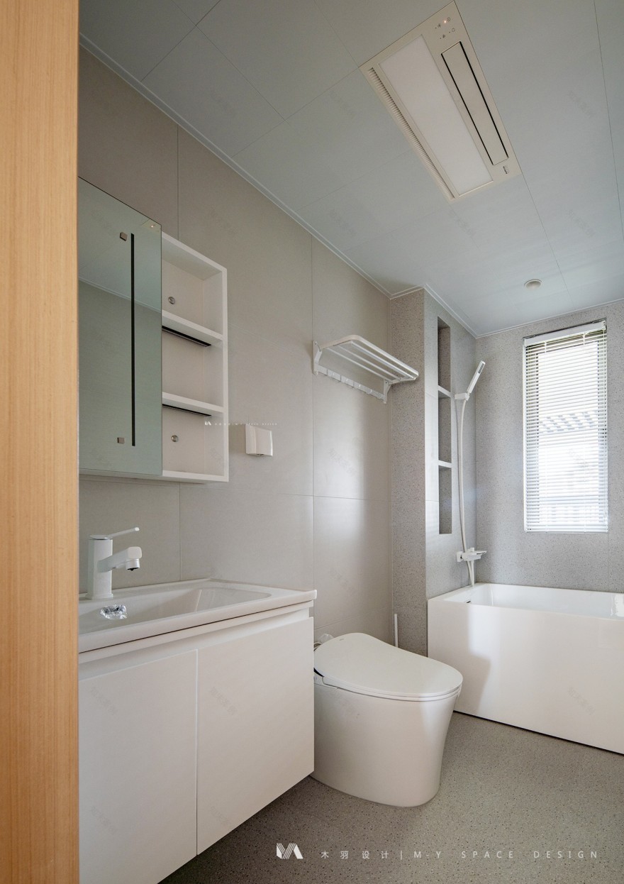 112㎡简约原木风设计丨中国武汉丨武汉木羽设计-55