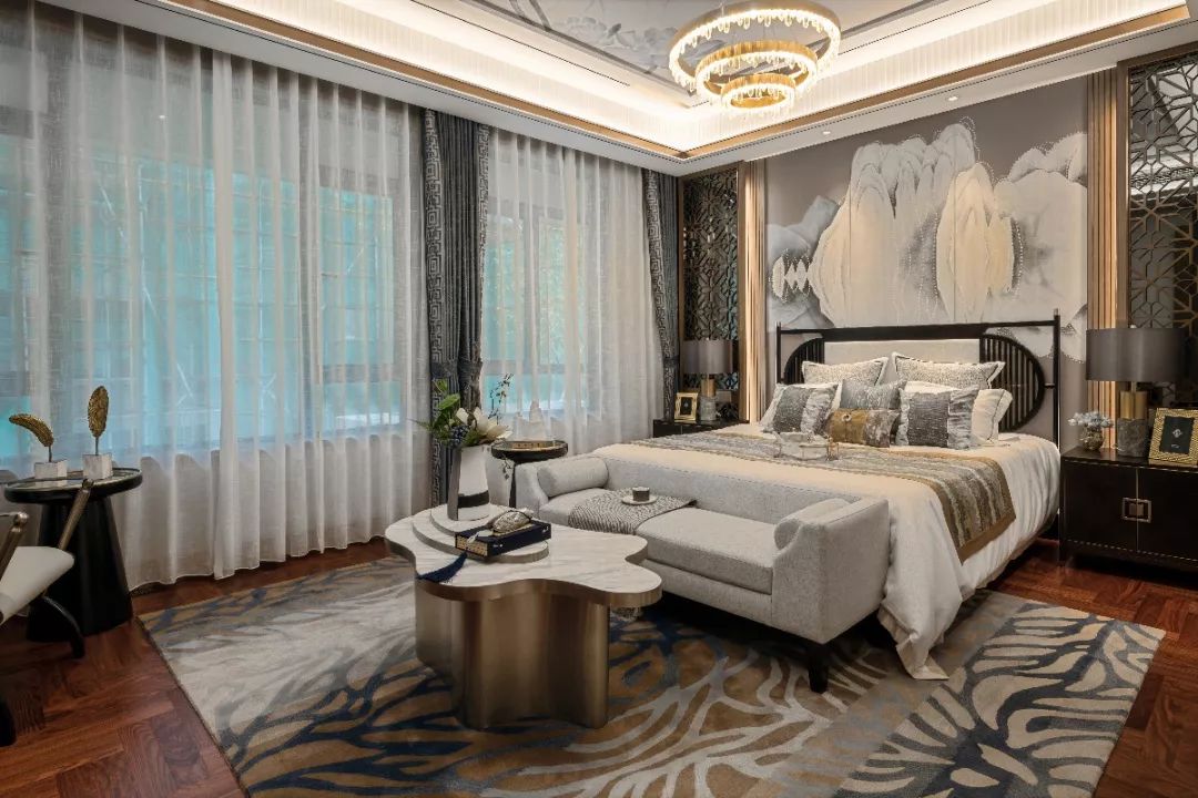 常德和瑞别墅下叠户型软装设计 | 现代风尚与东方禅意的融合-28