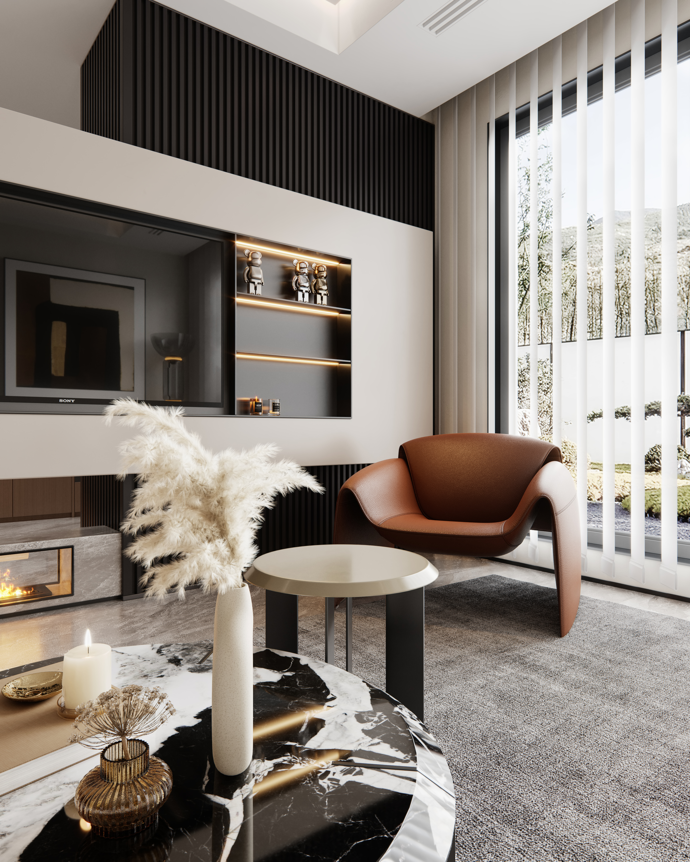 意式轻奢客餐厅 意式客厅-0